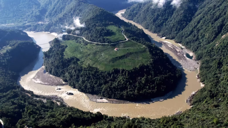 China plans to build a massive dam on the Yarlung Tsangpo river in Tibet. The waterway flows into India and Bangladesh.