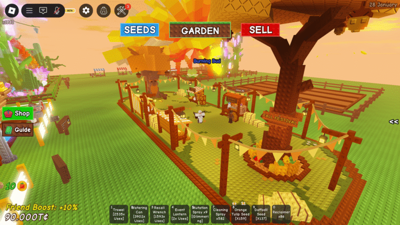 Another aesthetic pretty looking event! Fall Market on Grow a Garden Roblox 13 Sept 25 (Roblox: Harahariri)