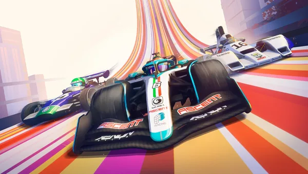  Formula Legends menyajikan balapan F1 dari berbagai era dengan gaya visual yang imut dan penuh warna. (Sumber: