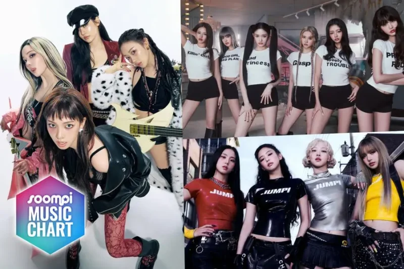 aespa berhasil merebut posisi puncak tangga lagu K-Pop Soompi minggu ini dengan lagu 'Rich Man'. (Sumber: SM Entertainment/Soompi)