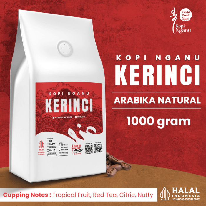 Kopi Arabika Kerinci Natural (Foto: Kopi Nganu)