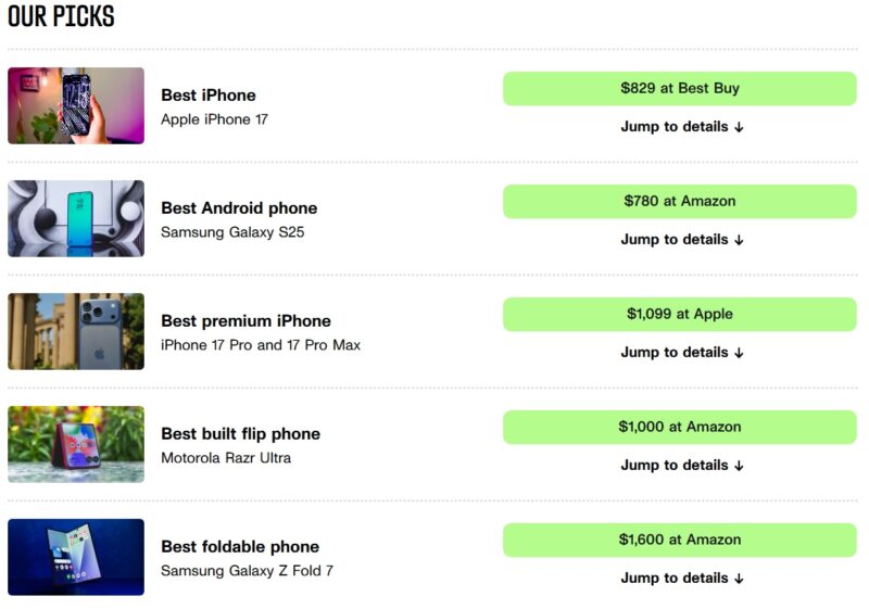 Bingung pilih HP baru? Ini daftar HP terbaik 2025 pilihan CNET, dari iPhone 17, Samsung S25 Ultra, hingga Google Pixel 10 Pro.