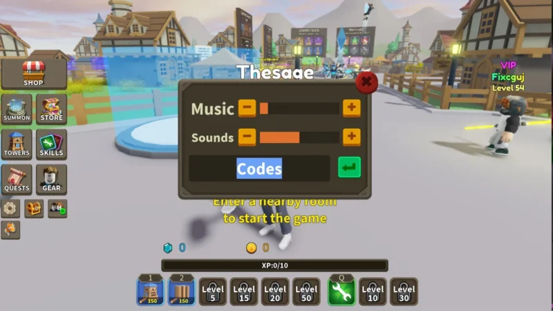 Action Tower Defense adalah game strategi populer di Roblox di mana pemain harus membangun pertahanan untuk melawan gelombang musuh. (Sumber: Roblox/Esportsku/Sportskeeda)