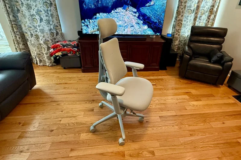 LiberNovo Omni menawarkan desain ergonomis dinamis dengan sandaran punggung Bionic FlexFit yang unik dan fitur pijat elektrik. (Sumber: LiberNovo/IGN)