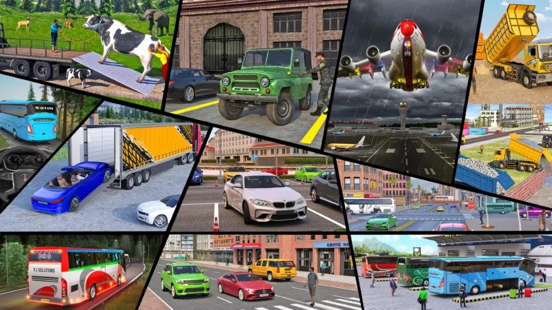 Game simulasi menawarkan beragam pengalaman, mulai dari mengelola kehidupan, mengendarai truk, hingga menerbangkan pesawat. (Sumber: koransakti.co.id / EA / SCS Software / Microsoft/play store)