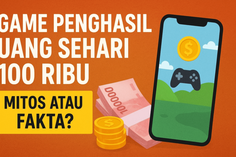 Banyak pemain mencari game penghasil uang 100 ribu per hari, namun penting untuk membedakan yang realistis dan yang penipuan. (Sumber: Ilustrasi/koransakti.co.id)