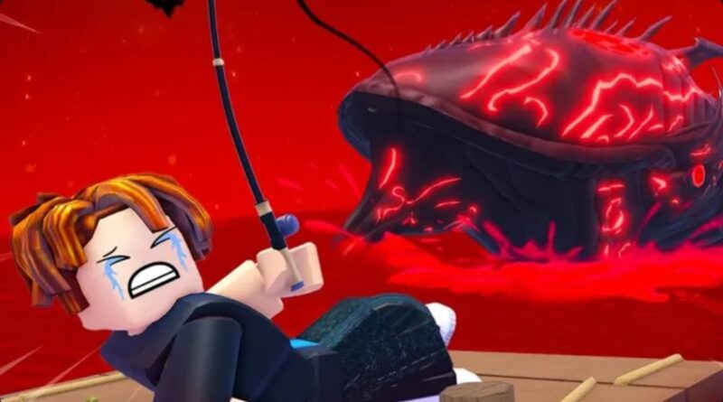 Pemain Roblox Fish It menunggu Event Bloodmoon untuk menangkap ikan langka dan dapat bonus koin. (Sumber: Dunia Games / Roblox)