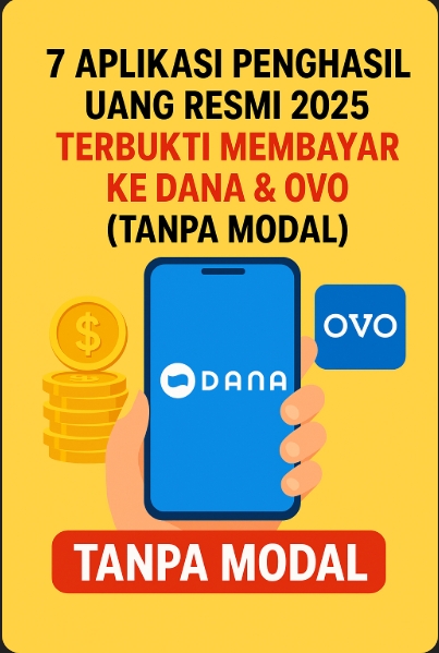 Deretan aplikasi penghasil uang terpercaya tahun 2025 yang bisa menambah saldo dompet digital Anda. (Sumber: Ilustrasi/koransakti.co.id)