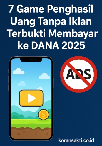 Pemain mencari game penghasil uang yang terbukti membayar ke DANA tanpa diganggu iklan yang berlebihan. (Sumber: Ilustrasi/koransakti.co.id)