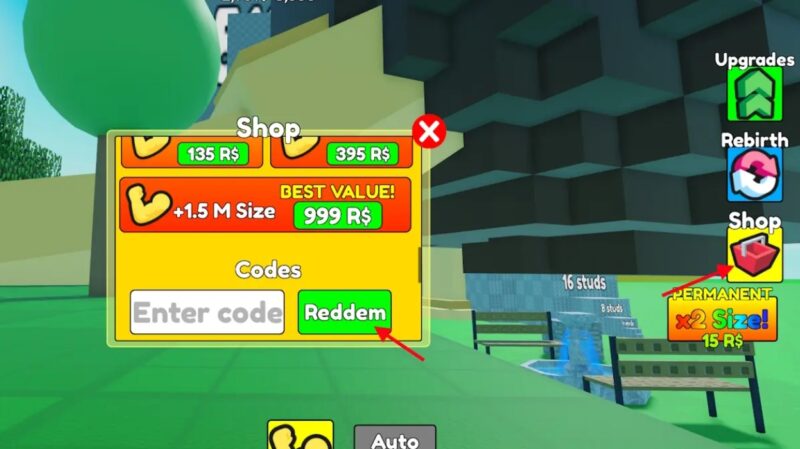 Latih karaktermu, makan yang banyak, dan jadilah penguasa server dengan ukuran tubuh paling besar. (Sumber: Roblox/Beebom)