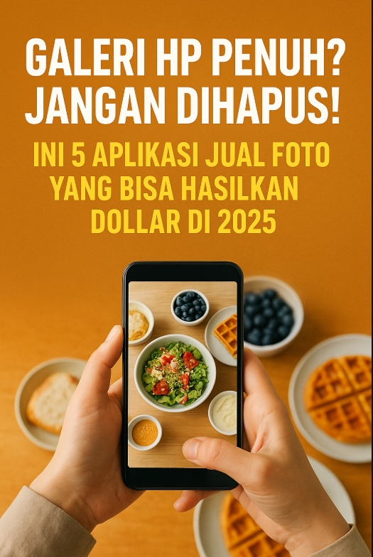 Di era digital, foto iseng di galeri HP Anda bisa menjadi aset digital yang menghasilkan passive income seumur hidup. (Sumber: Ilustrasi/koransakti.co.id)