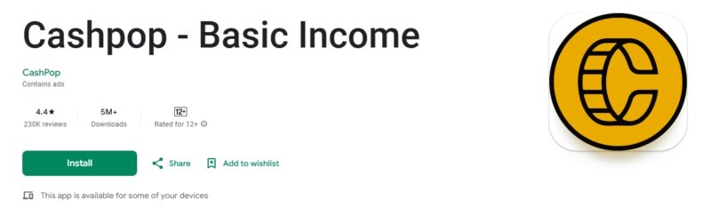 CashPop memberikan reward berupa Gold untuk setiap aktivitas layar menyala, mulai dari chatting, browsing, hingga bermain game. (Sumber: Play Store/koransakti.co.id)