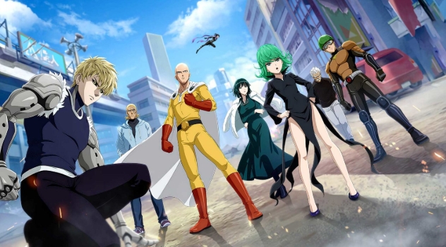 Ilustrasi karakter Saitama dan Genos dalam game One Punch Man: The Strongest. (Foto: mikeshouts.com/Koransakti.co,id)