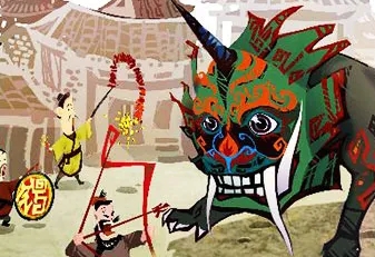 Tarian Barongsai dan petasan yang berisik awalnya bertujuan untuk menakut-nakuti monster jahat, bukan sekadar hiburan semata. (Foto: travelchinaguide.com/koransakti.co.id)