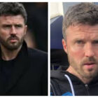 Pelatih MU Michael Carrick. (Kolase)
