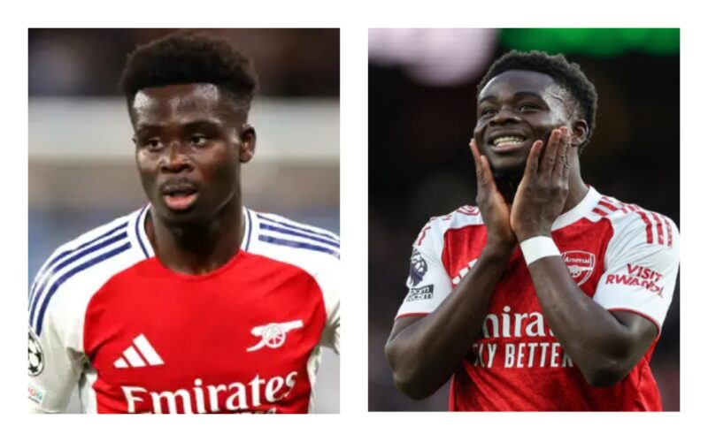 Bukayo Saka. (Kolase)