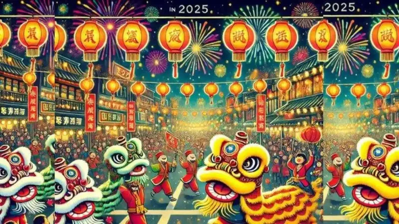 Ilustrasi perayaan Tahun Baru Imlek 2026 yang melambangkan semangat Tahun Kuda Api, penuh dengan energi keberanian, optimisme, dan harapan baru bagi kesejahteraan.