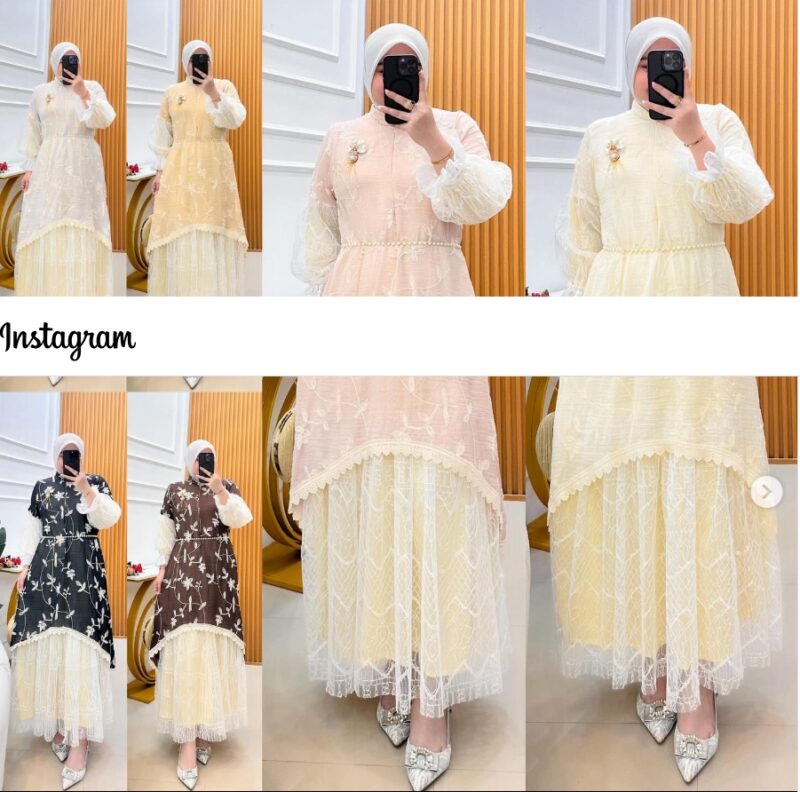 Tampilan elegan gamis 'Bini Orang' yang kini mendominasi pasar fashion Muslim di Indonesia. Mengandalkan perpaduan bahan premium dan detail yang feminin, tren ini menjadi pilihan utama bagi mereka yang ingin tampil modis namun tetap santun di hari raya.