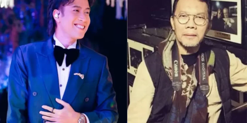 Kolase foto musisi senior Keenan Nasution dan mendiang Vidi Aldiano. Hubungan profesional keduanya terkait royalti lagu ikonik 