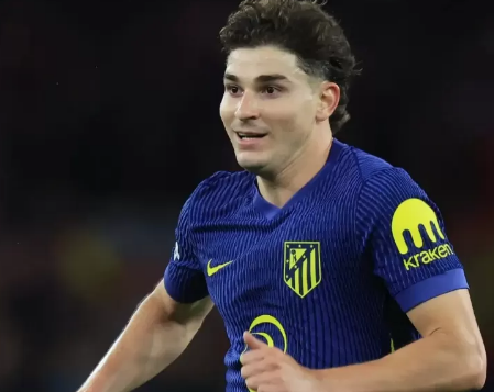 Penyerang Atletico Madrid, Julian Alvarez.