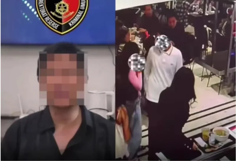 R (44), pria yang menganiaya seorang perempuan saat mengantre di Mal Senayan City, Jakarta Pusat berhasil di ringkus Polisi