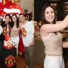 Moment kemesraan Wulan Guritno pada perayaan Ulang Tahun Ariel Noah